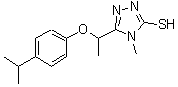 CAS#: 667413-64-1, 5-[1-(4-Isopropylphenoxy)ethyl]-4-methyl-4H-1,2,4-triazole-3-thiol
