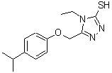 CAS#: 667414-47-3, 4-Ethyl-5-[(4-isopropylphenoxy)methyl]-4H-1,2,4-triazole-3-thiol
