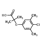 CAS 登录号：667436-01-3， 2-(4-氯-3,5-二甲基苯氧基)-2-甲基丙酸