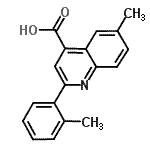 CAS#: 667437-23-2, 6-Methyl-2-(2-methylphenyl)-4-quinolinecarboxylic acid