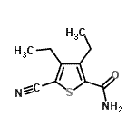 CAS#: 667865-16-9, 5-Cyano-3,4-diethyl-2-thiophenecarboxamide