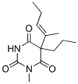 CAS 登录号：66843-02-5， 1-甲基-5-(1-甲基-1-丁烯基)-5-丙基巴比妥酸