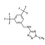 CAS#: 669080-86-8, N-[3,5-Bis(trifluoromethyl)benzyl]-2-methyl-2H-tetrazol-5-amine