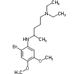 CAS 登录号：66910-68-7， N<sup>4</sup>-(2-溴-4,5-二甲氧基苯基)-N<sup>1</sup>,N<sup>1</sup>-二乙基-1,4-戊烷二胺