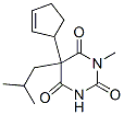 CAS 登录号：66940-62-3， 5-(2-环戊烯基)-5-异丁基-1-甲基巴比妥酸