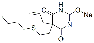 CAS 登录号：66941-54-6， 5-烯丙基-5-[2-(丁基硫代)乙基]-2-钠氧基-4,6(1H,5H)-嘧啶二酮