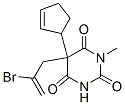 CAS 登录号：66942-09-4， 1-甲基-5-(2-溴-2-丙烯基)-5-(2-环戊烯基)巴比妥酸