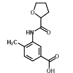 CAS#: 669704-14-7, 4-Methyl-3-[(tetrahydro-2-furanylcarbonyl)amino]benzoic acid