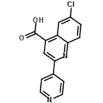 CAS#: 669708-95-6, 6-Chloro-2-(4-pyridinyl)-4-quinolinecarboxylic acid