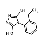 CAS#: 669755-34-4, 4-(2-Ethylphenyl)-5-methyl-2,4-dihydro-3H-1,2,4-triazole-3-thione