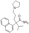 CAS#: 6699-13-4, alpha-(1-Methylethyl)-alpha-(1-Naphthalenyl)-1-Pyrrolidinepentanamide