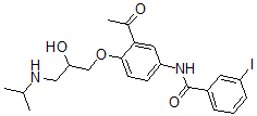 CAS#: 67014-20-4, 3-Iodobenzoylacebutolol