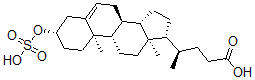 CAS 登录号：67030-47-1， 3-羟基-5-胆烯-24-酸 3-硫酸酯
