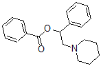 CAS 登录号：67031-68-9， 1-苯基-2-哌啶乙基苯甲酸酯