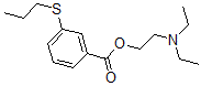 CAS 登录号：67031-76-9， 2-(二乙基氨基)乙基 3-(丙硫基)苯甲酸酯