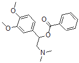 CAS 登录号：67032-35-3， 1-(3,4-二甲氧基苯基)-2-(二甲基氨基)乙基苯甲酸酯