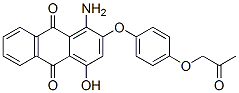 CAS 登录号：67036-85-5， 1-氨基-4-羟基-2-[4-(2-氧代丙氧基)苯氧基]蒽醌