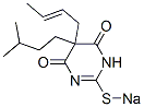 CAS 登录号：67050-03-7， 5-(2-丁烯基)-5-异戊基-2-钠硫基-4,6(1H,5H)-嘧啶二酮