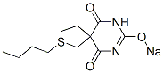 CAS#: 67050-71-9, 5-(Butylthiomethyl)-5-Ethyl-2-Sodiooxy-4,6(1H,5H)-Pyrimidinedione