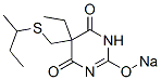 CAS 登录号：67050-72-0， 5-(仲-丁基硫甲基)-5-乙基-2-钠氧基-4,6(1H,5H)-嘧啶二酮