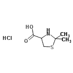 CAS#: 67089-92-3, 2,2-Dimethyl-1,3-thiazolidine-4-carboxylic acid hydrochloride (1:1)