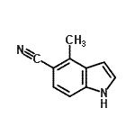 CAS#: 671215-70-6, 4-Methyl-1H-indole-5-carbonitrile