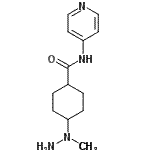 CAS 登录号：671817-36-0， 4-(1-甲基肼基)-N-(4-吡啶基)环己烷甲酰胺