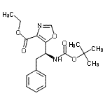 CAS 登录号：672310-08-6， 乙基5-[(1S)-1-({[(2-甲基-2-丙基)氧基]羰基}氨基)-2-苯基乙基]-1,3-恶唑-4-羧酸酯