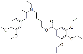 CAS#: 67293-17-8, 3,4,5-Triethoxybenzoic Acid 4-[Ethyl[2-(3,4-Dimethoxyphenyl)-1-Methylethyl]Amino]Butyl Ester
