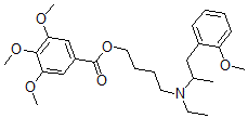 CAS#: 67293-28-1, 3,4,5-Trimethoxybenzoic Acid 4-[Ethyl(2-Methoxy-alpha-Methylphenethyl)Amino]Butyl Ester
