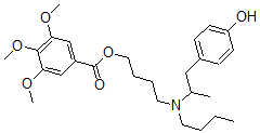 CAS#: 67293-59-8, 3,4,5-Trimethoxybenzoic Acid 4-[N-Butyl-N-(4-Hydroxy-alpha-Methylphenethyl)Amino]Butyl Ester