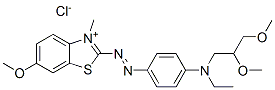 CAS#: 67326-79-8, 2-[[4-[(2,3-Dimethoxypropyl)Ethylamino]Phenyl]Azo]-6-Methoxy-3-Methylbenzothiazolium Chloride