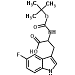 CAS#: 67337-05-7, 5-Fluoro-N-{[(2-methyl-2-propanyl)oxy]carbonyl}tryptophan