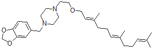 CAS#: 67361-29-9, 1-Piperonyl-4-[beta-(3,7,11-Trimethyl-2,6,10-Dodecatrienyloxy)Ethyl]Piperazine
