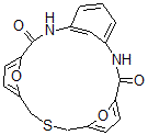 CAS 登录号：67364-56-1， 22,23-二氧杂-9-硫杂-2,16-二氮杂四环[15.3.1.14,7.111,14]二十三碳-4,6,11,13,17,19,21(1)-七烯-3,15-二酮