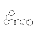 CAS#: 67367-70-8, 2-[Benzyl(methyl)amino]-1-(1,2,3,5,6,7-hexahydro-s-indacen-4-yl)ethanone