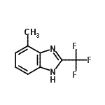 CAS 登录号：6742-83-2， 4-甲基-2-(三氟甲基)-1H-苯并咪唑