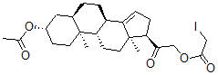 CAS#: 67462-38-8, (17alpha)-3beta,21-Dihydroxy-5beta-Pregn-14-En-20-One 3-Acetate 21-Iodoacetate