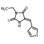 CAS#: 674788-63-7, (5Z)-3-Ethyl-5-(3-furylmethylene)-2-thioxo-4-imidazolidinone