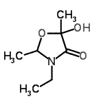 CAS#: 675120-16-8, 3-Ethyl-5-hydroxy-2,5-dimethyl-1,3-oxazolidin-4-one