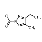 CAS#: 67514-66-3, 3-Ethyl-4-methyl-1H-pyrazole-1-carbonyl chloride
