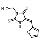 CAS#: 675166-26-4, (5Z)-3-Ethyl-5-(2-furylmethylene)-2-thioxo-4-imidazolidinone