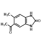 CAS 登录号：67521-01-1， 5-乙酰基-6-甲基-1,3-二氢-2H-苯并咪唑-2-酮