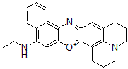 CAS#: 67556-77-8, 14-(Ethylamino)-2,3,6,7-tetrahydro-1H,5H-benzo[a]quinolizino[1,9-hi]phenoxazin-4-ium