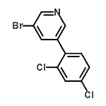 CAS#: 675590-24-6, 3-Bromo-5-(2,4-dichlorophenyl)pyridine