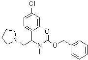 CAS 登录号：675602-70-7， [1-(4-氯苯基)-2-(1-吡咯烷基)乙基]甲基氨基甲酸苄酯