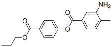 CAS 登录号：67603-68-3， 4-(丙氧羰基)苯基 3-氨基-4-甲基苯甲酸酯
