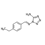 CAS#: 676160-24-0, 1-[(E)-(4-Ethylbenzylidene)amino]-1H-tetrazol-5-amine