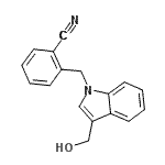 CAS 登录号：676336-35-9， 2-{[3-(羟基甲基)-1H-吲哚-1-基]甲基}苯甲腈