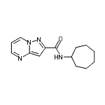CAS#: 676538-07-1, N-Cycloheptylpyrazolo[1,5-a]pyrimidine-2-carboxamide